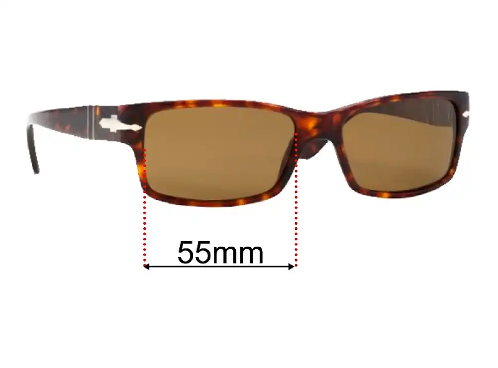 Sunglass Fix Lentes de Repuesto para Persol 2803-S - 55mm Wide Sunglass Fix Lentes de Repuesto para Persol 2803-S - 55mm Wide