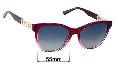 Sunglass Fix Lentes de Repuesto para Alex Perry AP Sun Rx 62 - 55mm Wide Alex Perry AP Sun Rx 62 Lentes de Repuesto 55mm wide