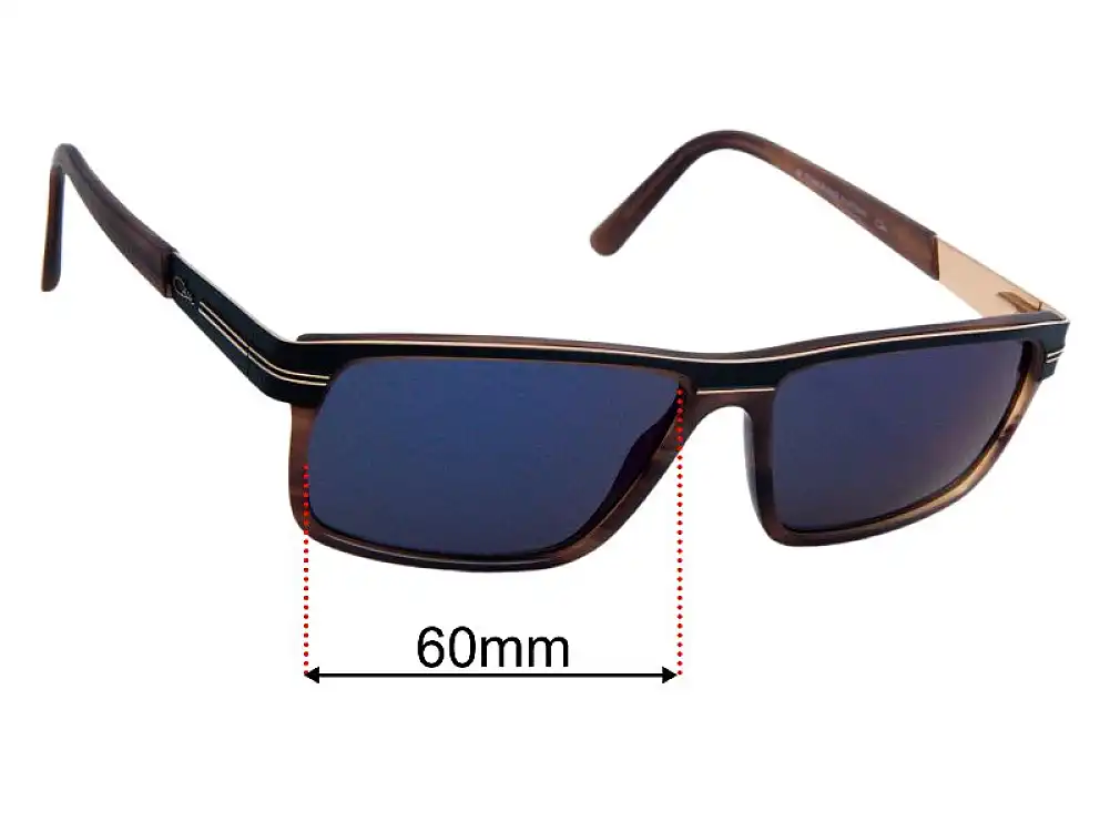 Sunglass Fix Lentes de Repuesto para Cazal MOD 6007/3 - 60mm Wide Sunglass Fix Lentes de Repuesto para Cazal MOD 6007/3 - 60mm Wide