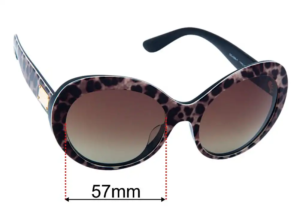 Sunglass Fix Lentes de Repuesto para Dolce & Gabbana DG4295-F (Low Bridge Fit) - 57mm Wide Sunglass Fix Lentes de Repuesto para Dolce & Gabbana DG4295-F (Low Bridge Fit) - 57mm Wide