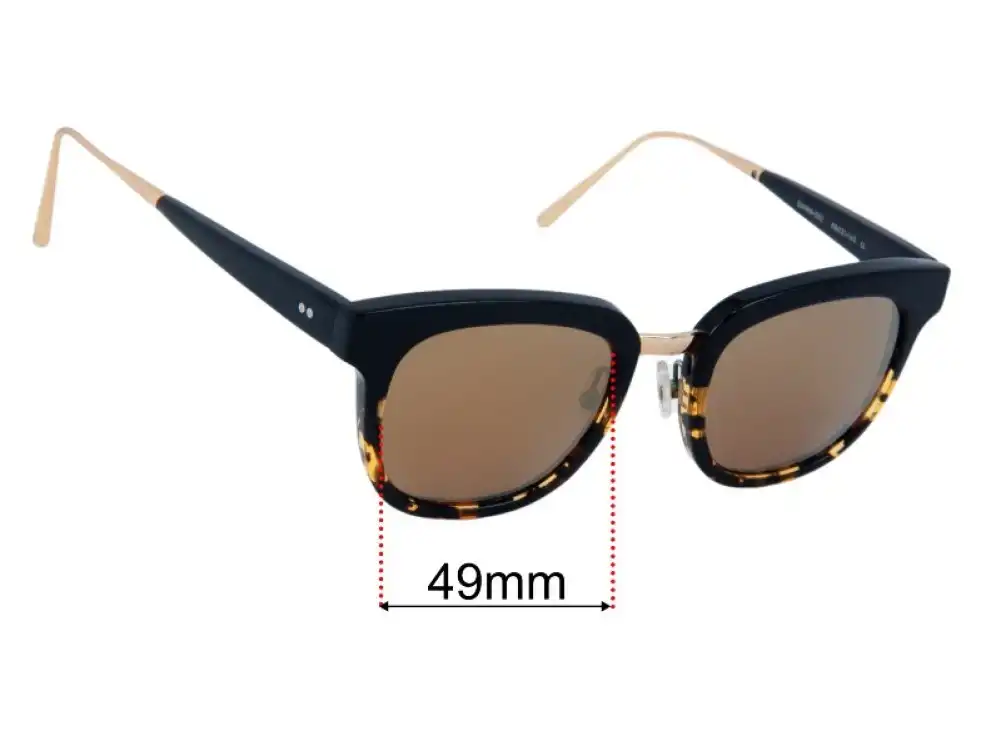 Sunglass Fix Lentes de Repuesto para Oscar Wylee Dawn - 49mm Wide Sunglass Fix Lentes de Repuesto para Oscar Wylee Dawn - 49mm Wide