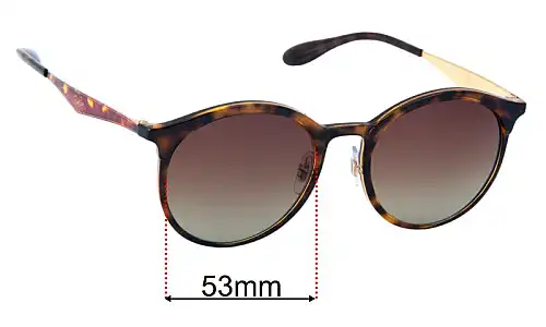 Sunglass Fix Lentes de Repuesto para Ray-Ban RB4277F - 53mm Wide Ray-Ban RB4277F Lentes de Repuesto 53mm wide
