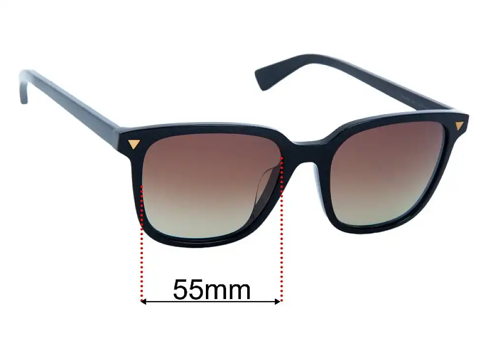 Sunglass Fix Lentes de Repuesto para Bottega Veneta BV 1255SA - 55mm Wide Sunglass Fix Lentes de Repuesto para Bottega Veneta BV 1255SA - 55mm Wide