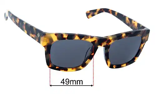 Sunglass Fix Lentes de Repuesto para Electric Crasher - 49mm Wide Electric Crasher Lentes de Repuesto 49mm wide