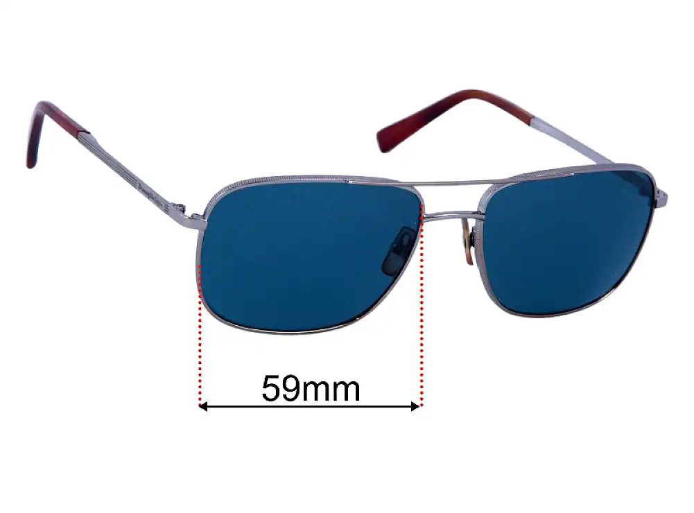 Sunglass Fix Lentes de Repuesto para Ermenegildo Zegna EZ 0079 - 59mm Wide Sunglass Fix Lentes de Repuesto para Ermenegildo Zegna EZ 0079 - 59mm Wide