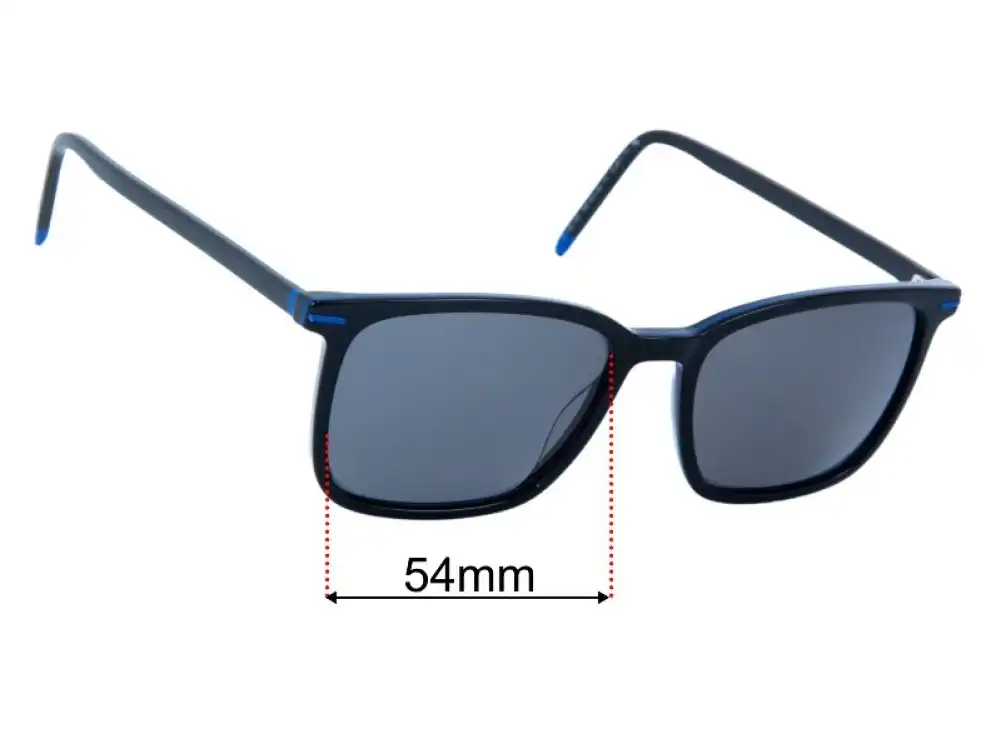Sunglass Fix Lentes de Repuesto para Hugo Boss HG Sun Rx 13 - 54mm Wide Sunglass Fix Lentes de Repuesto para Hugo Boss HG Sun Rx 13 - 54mm Wide