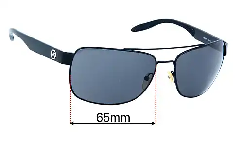 Sunglass Fix Lentes de Repuesto para Michael Kors MK1094 Malcolm - 65mm Wide Michael Kors MK1094 Malcolm Lentes de Repuesto 65mm wide
