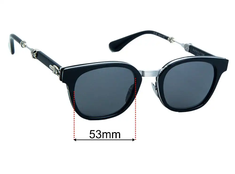 Sunglass Fix Lentes de Repuesto para Chrome Hearts Duck Butter - 53mm Wide Sunglass Fix Lentes de Repuesto para Chrome Hearts Duck Butter - 53mm Wide