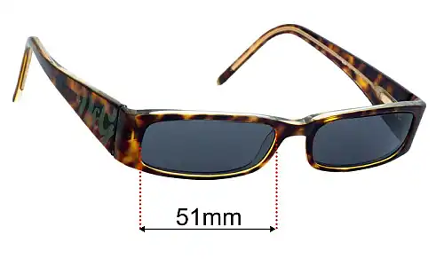 Sunglass Fix Replacement Lenses for Dolce & Gabbana DG1127 51mm Dolce & Gabbana DG1127 Replacement Lenses 51mm wide