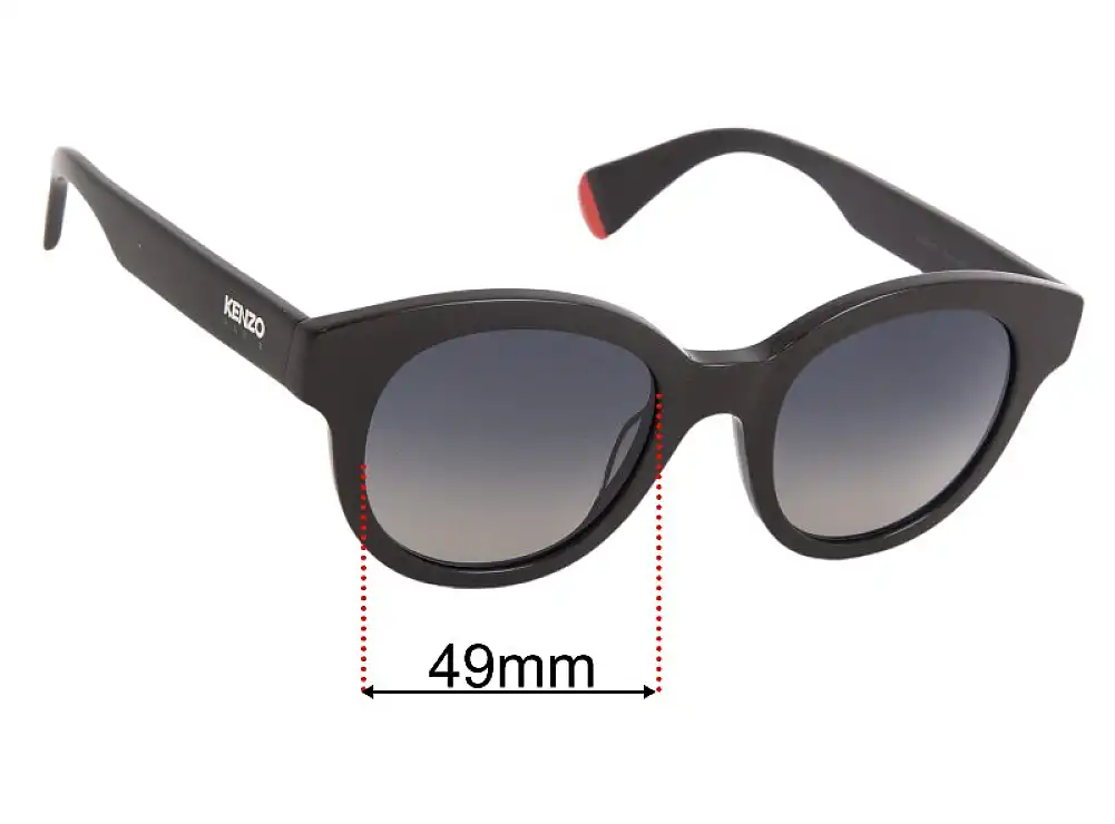 Sunglass Fix Lentes de Repuesto para Kenzo KZ40160I - 49mm Wide Sunglass Fix Lentes de Repuesto para Kenzo KZ40160I - 49mm Wide