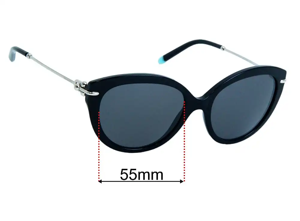 Sunglass Fix Lentes de Repuesto para Tiffany & Co TF 4187 - 55mm Wide Sunglass Fix Lentes de Repuesto para Tiffany & Co TF 4187 - 55mm Wide