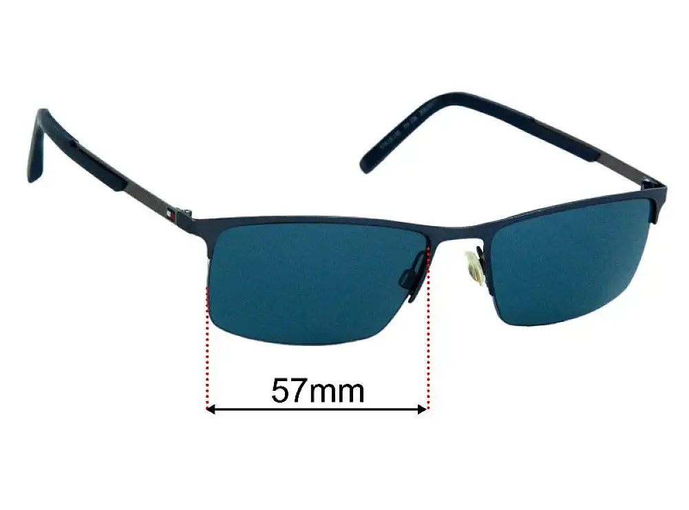Sunglass Fix Lentes de Repuesto para Tommy Hilfiger TH 106 - 57mm Wide Sunglass Fix Lentes de Repuesto para Tommy Hilfiger TH 106 - 57mm Wide