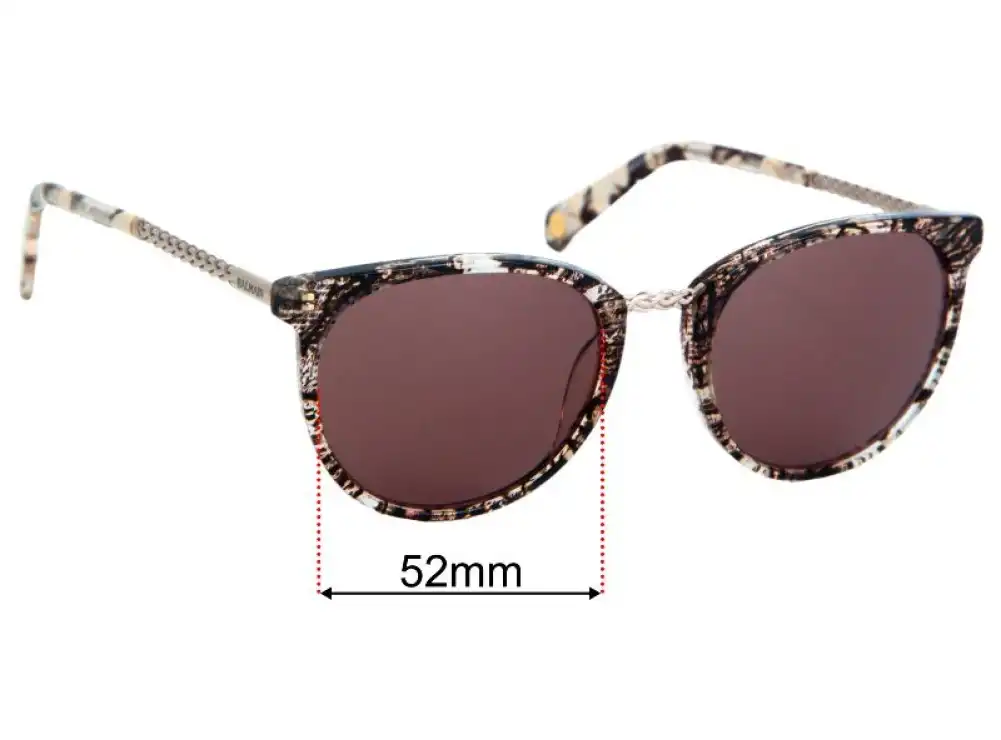 Sunglass Fix Lentes de Repuesto para Balmain BL1512S - 52mm Wide Sunglass Fix Lentes de Repuesto para Balmain BL1512S - 52mm Wide