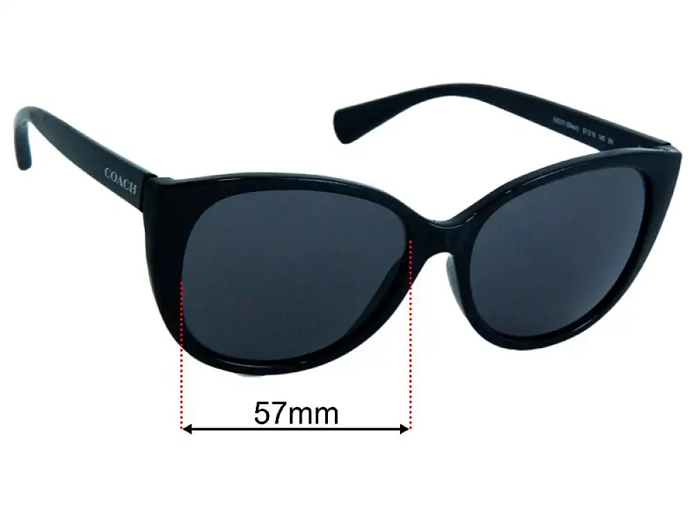 Sunglass Fix Replacement Lenses for Coach HC8087 Faye 57mm Sunglass Fix Replacement Lenses for Coach HC8087 Faye 57mm
