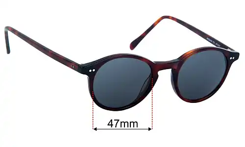 Sunglass Fix Lentes de Repuesto para Anglo American Optical Mod 406 - 47mm Wide Anglo American Optical Mod 406 Lentes de Repuesto 47mm wide