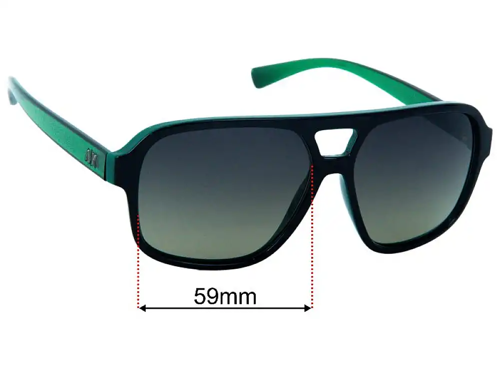 Sunglass Fix Lentes de Repuesto para Armani Exchange AX 4061S - 59mm Wide Sunglass Fix Lentes de Repuesto para Armani Exchange AX 4061S - 59mm Wide