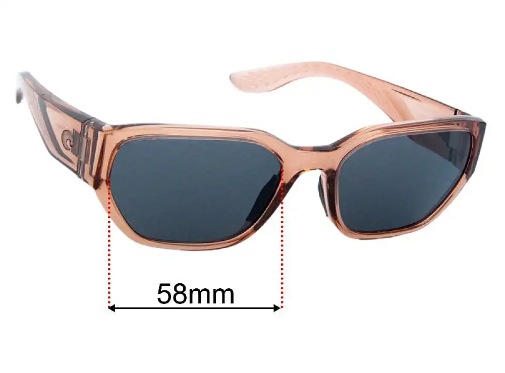 Sunglass Fix Lentes de Repuesto para Costa Del Mar Clemente - 58mm Wide Sunglass Fix Lentes de Repuesto para Costa Del Mar Clemente - 58mm Wide