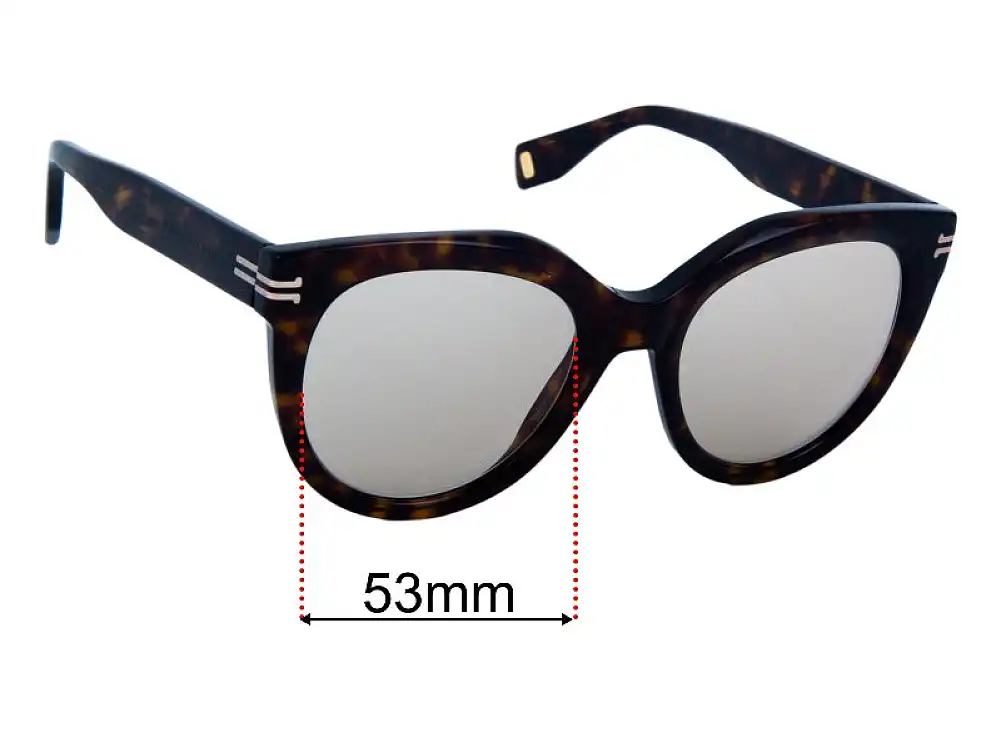 Sunglass Fix Lentes de Repuesto para Marc by Marc Jacobs MMJ 1011/S - 53mm Wide Sunglass Fix Lentes de Repuesto para Marc by Marc Jacobs MMJ 1011/S - 53mm Wide
