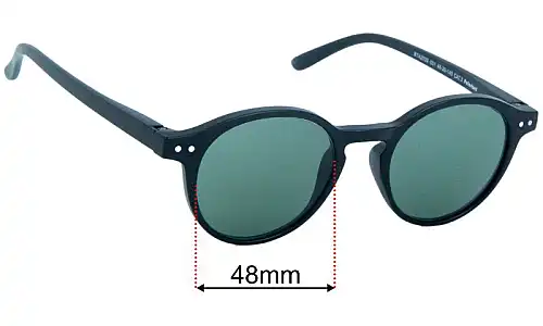 Sunglass Fix Replacement Lenses for Zenottic BT4203S - 48mm Wide Zenottic BT4203S Replacement Lenses 48mm wide