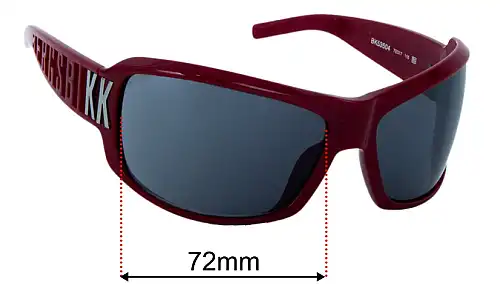 Sunglass Fix Lentes de Repuesto para Bikkembergs BK53504 - 72mm Wide Bikkembergs BK53504 Lentes de Repuesto 72mm wide