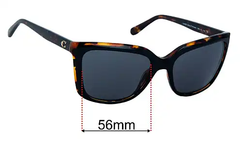 Sunglass Fix Lentes de Repuesto para Coach HC8261 - 56mm Wide Coach HC8261 Lentes de Repuesto 56mm wide