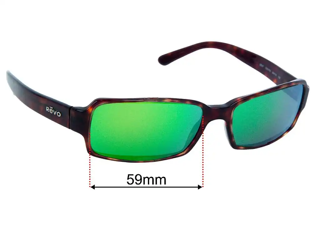 Sunglass Fix Lentes de Repuesto para Revo 2037 - 59mm Wide Sunglass Fix Lentes de Repuesto para Revo 2037 - 59mm Wide