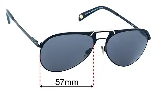 Sunglass Fix Replacement Lenses for Balmain BL1507S Sun Rx - 57mm Wide Balmain BL1507S Sun Rx Replacement Lenses 57mm wide