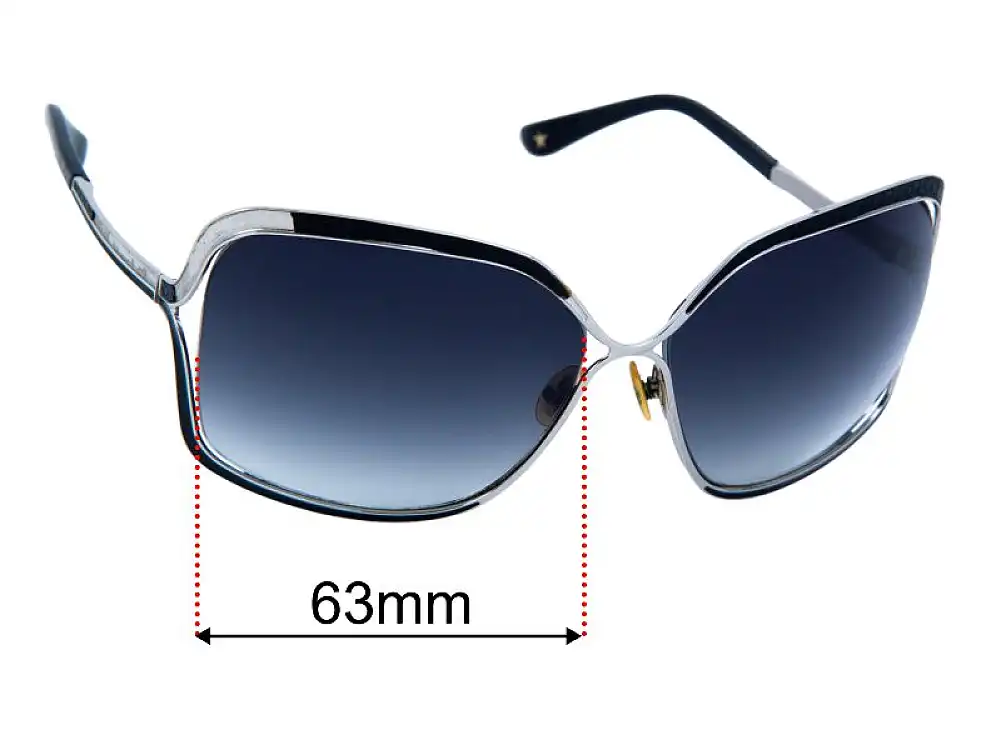 Sunglass Fix Lentes de Repuesto para Jimmy Choo Sally/S - 63mm Wide Sunglass Fix Lentes de Repuesto para Jimmy Choo Sally/S - 63mm Wide