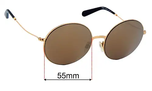 Sunglass Fix Lentes de Repuesto para Michael Kors MK5017 Kendall II - 55mm Wide Michael Kors MK5017 Kendall II Lentes de Repuesto 55mm wide