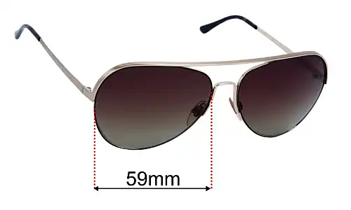 Sunglass Fix Lentes de Repuesto para Ralph Lauren RL 7036 - 59mm Wide Ralph Lauren RL 7036 Lentes de Repuesto 59mm wide