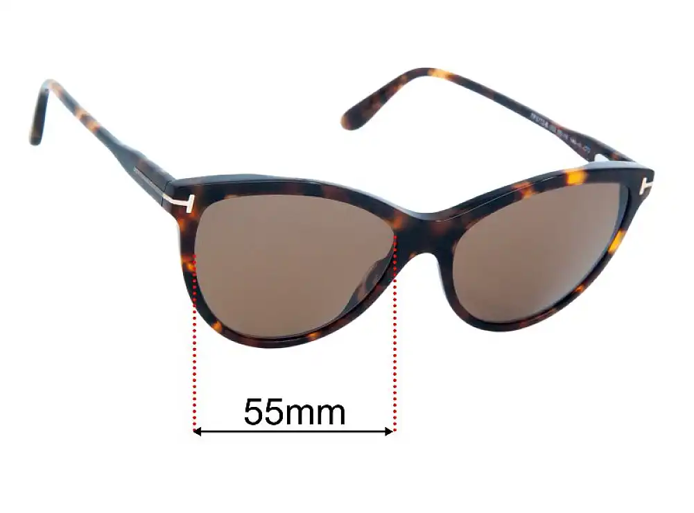 Sunglass Fix Replacement Lenses for Tom Ford TF5772-B - 55mm Wide Sunglass Fix Replacement Lenses for Tom Ford TF5772-B - 55mm Wide
