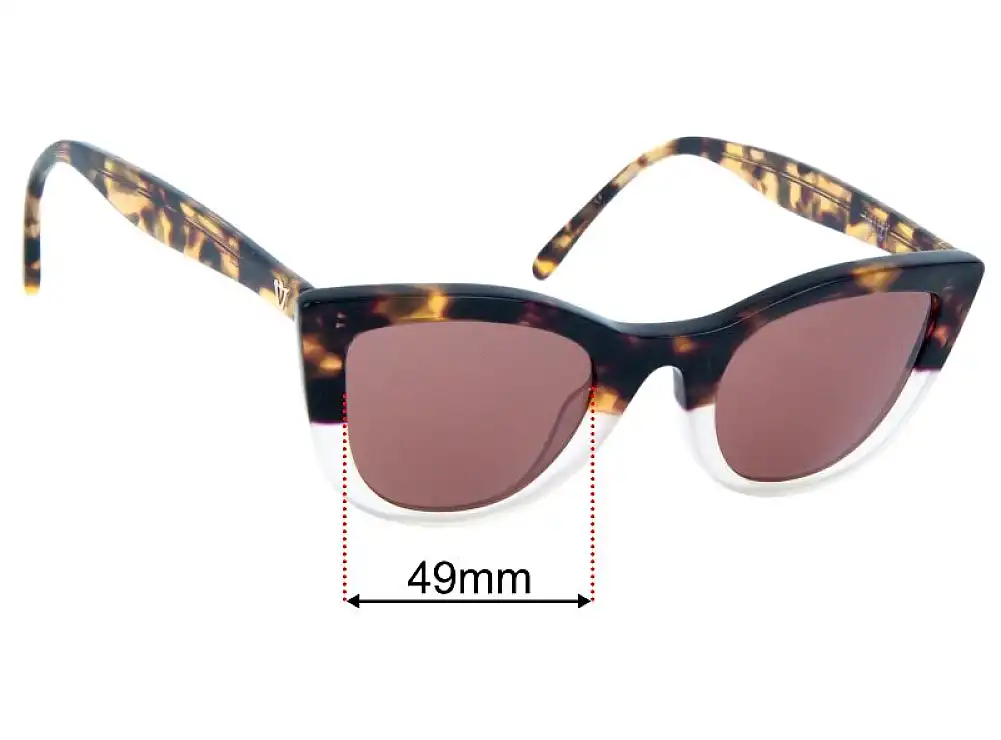 Sunglass Fix Lentes de Repuesto para Valley Ludwig - 49mm Wide Sunglass Fix Lentes de Repuesto para Valley Ludwig - 49mm Wide