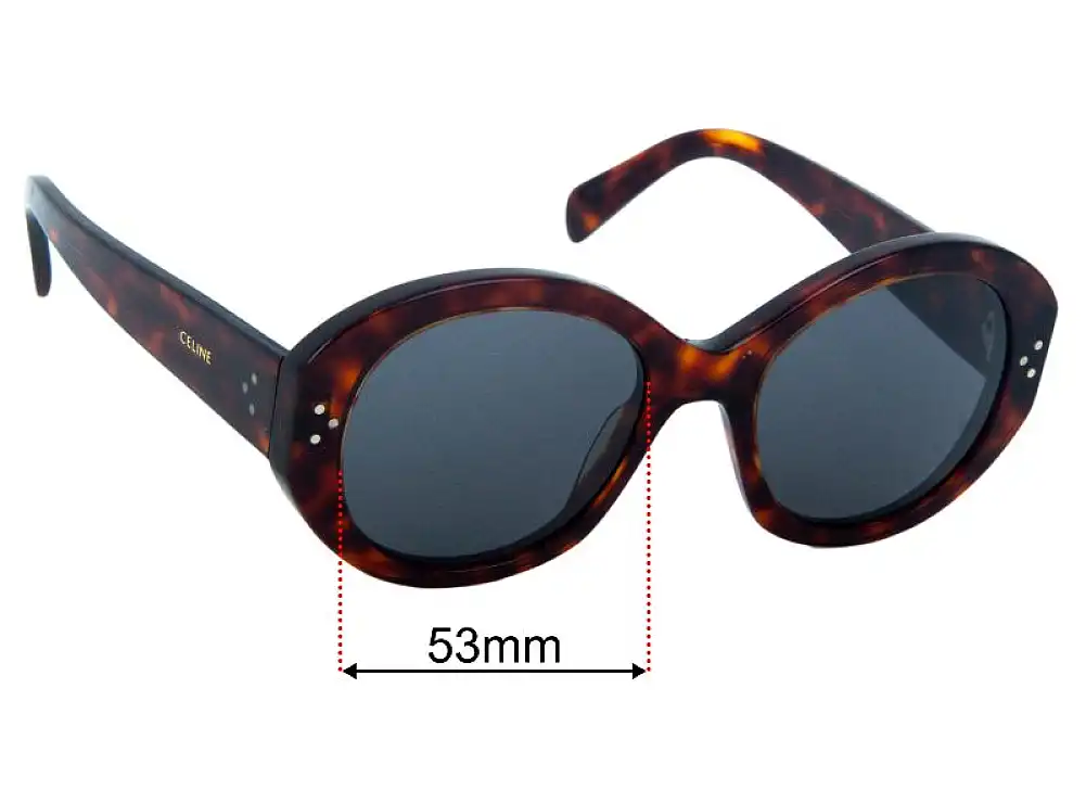 Sunglass Fix Replacement Lenses for Celine CL 40240I - 53mm Wide Sunglass Fix Replacement Lenses for Celine CL 40240I - 53mm Wide