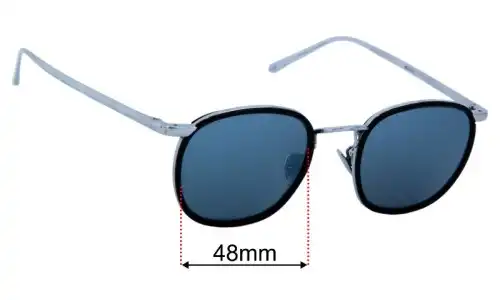 Sunglass Fix Replacement Lenses for Linda Farrow LFL/562/2 - 48mm Wide Linda Farrow LFL/562/2 Replacement Lenses 48mm wide