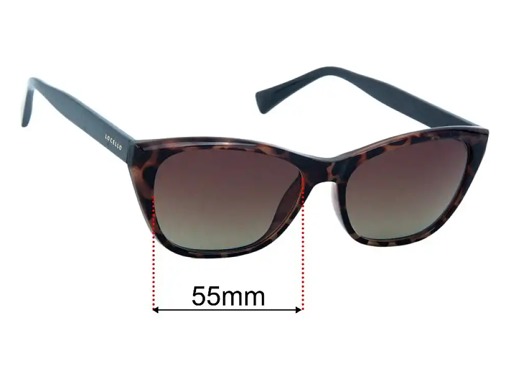 Sunglass Fix Replacement Lenses for Locello Riley - 55mm Wide Sunglass Fix Replacement Lenses for Locello Riley - 55mm Wide
