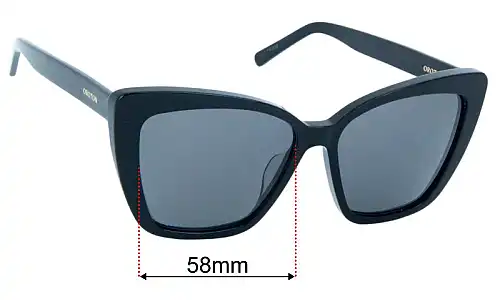 Sunglass Fix Replacement Lenses for Oroton Jamie - 58mm Wide Oroton Jamie Replacement Lenses 58mm wide
