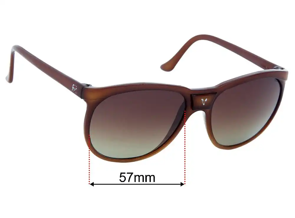Sunglass Fix Replacement Lenses for Vuarnet Pouilloux 084 - 57mm Wide Sunglass Fix Replacement Lenses for Vuarnet Pouilloux 084 - 57mm Wide
