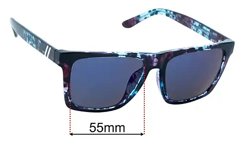 Sunglass Fix Replacement Lenses for Blenders Romeo - 55mm Wide Blenders Romeo Replacement Lenses 55mm wide