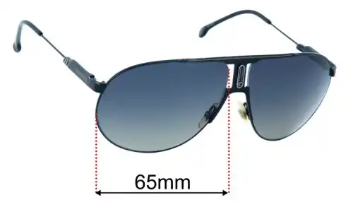 Sunglass Fix Replacement Lenses for Carrera Panamerika65 Special Edition 65mm Carrera Panamerika65 Special Edition Replacement Lenses 65mm wide