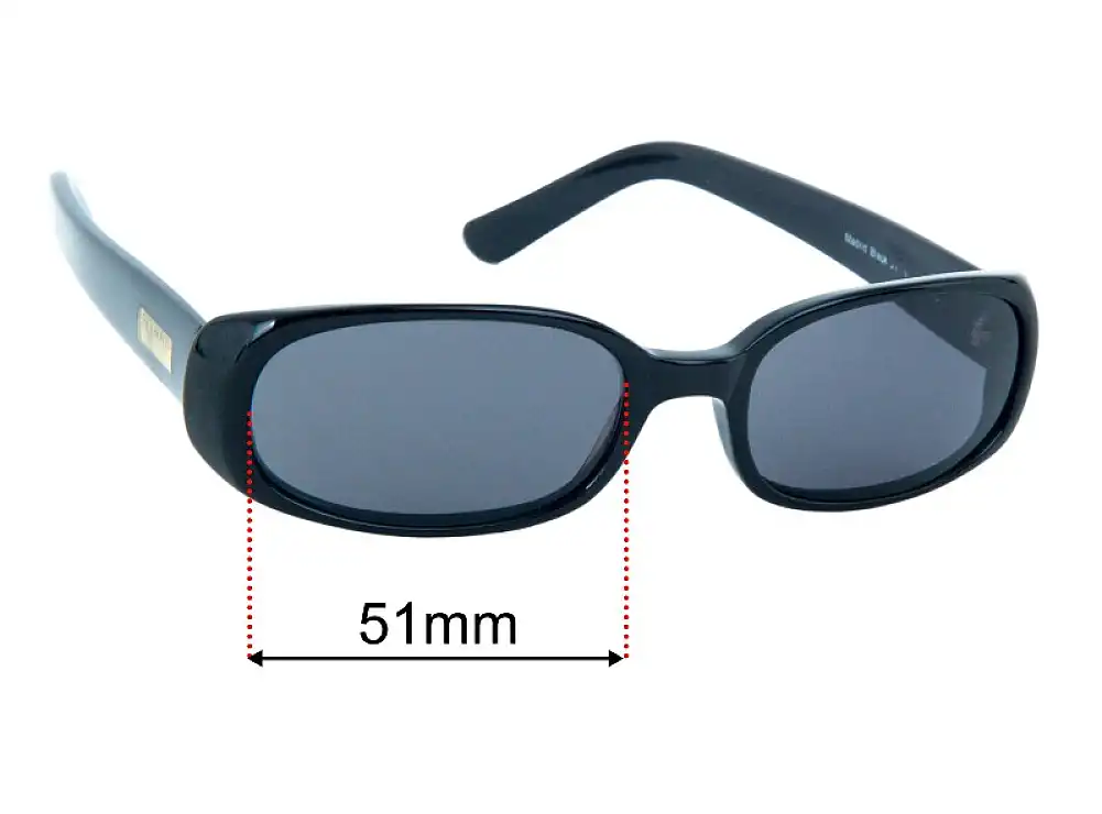 Sunglass Fix Lentes de Repuesto para MCRX Madrid - 51mm Wide Sunglass Fix Lentes de Repuesto para MCRX Madrid - 51mm Wide