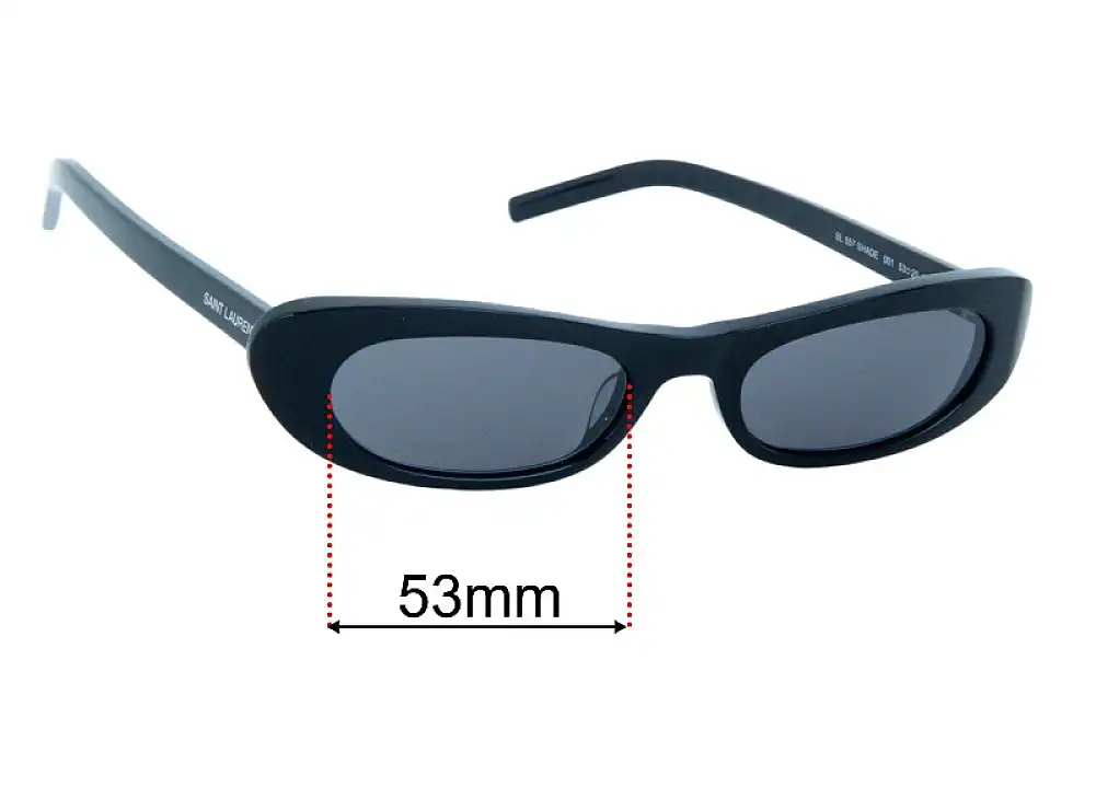 Sunglass Fix Lentes de Repuesto para Saint Laurent SL 557 Shade - 53mm Wide Sunglass Fix Lentes de Repuesto para Saint Laurent SL 557 Shade - 53mm Wide