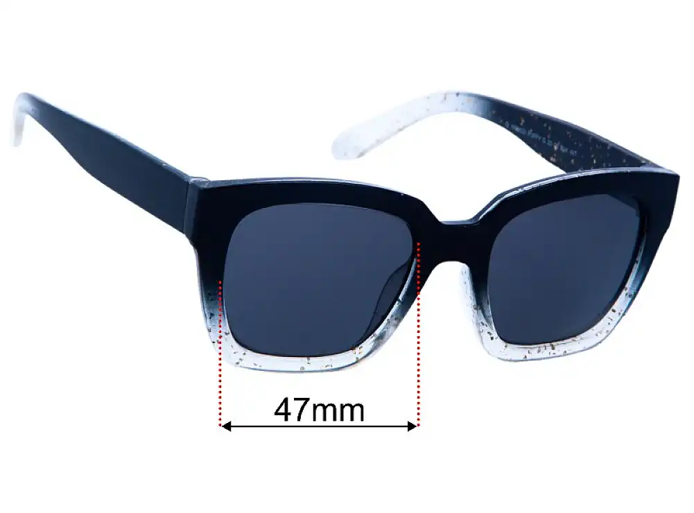 Sunglass Fix Lentes de Repuesto para Foster Grant Puffy G - 47mm Wide Sunglass Fix Lentes de Repuesto para Foster Grant Puffy G - 47mm Wide