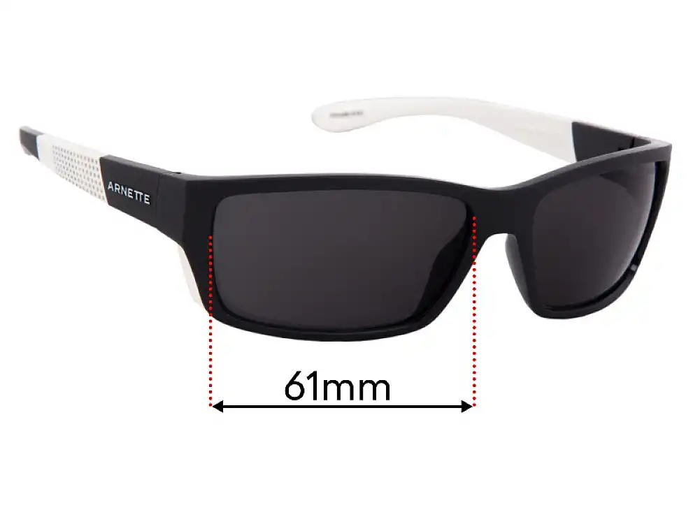 Sunglass Fix Lentes de Repuesto para Arnette Frambuesa AN4336 - 52mm Wide Sunglass Fix Lentes de Repuesto para Arnette Frambuesa AN4336 - 52mm Wide