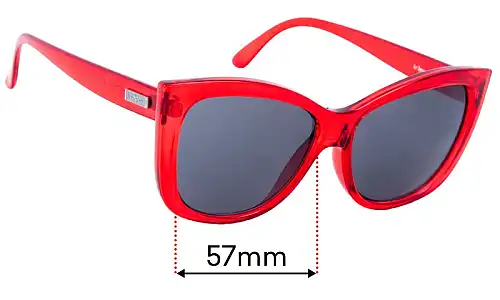 Sunglass Fix Lentes de Repuesto para Le Specs Hatter - 57mm Wide Le Specs Hatter Lentes de Repuesto 57mm wide