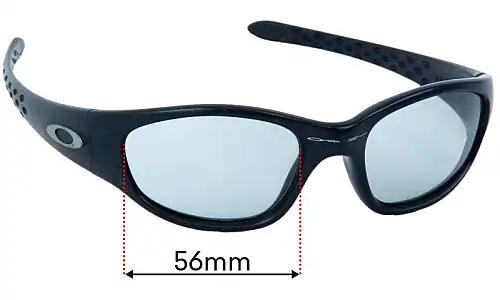 Sunglass Fix Lentes de Repuesto para Oakley Ten X (1998) - 56mm Wide Oakley Ten X (1998) Lentes de Repuesto 56mm wide