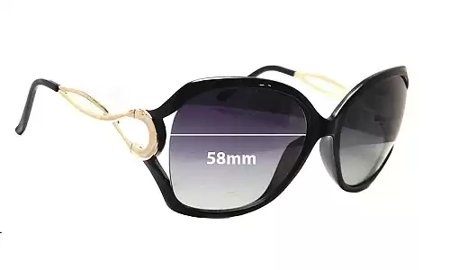 Sunglass Fix Lentes de Repuesto para Forever Young 0402 - 58mm Wide Forever Young 0402 Lentes de Repuesto 58mm wide