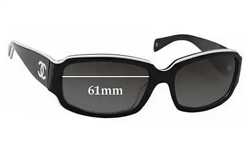 Sunglass Fix Lentes de Repuesto para Chanel 5064-B - 61mm Wide Chanel 5064-B Lentes de Repuesto 61mm wide