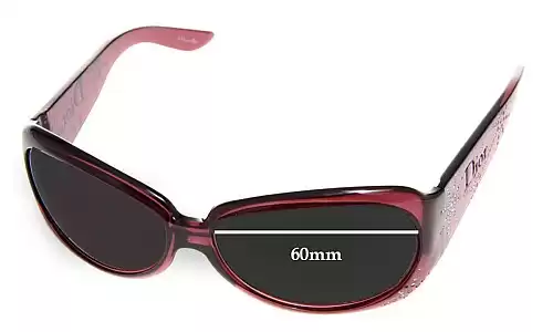 Sunglass Fix Lentes de Repuesto para Christian Dior Spidior/F - 60mm Wide Sunglass Fix Lentes de Repuesto para Christian Dior Spidior/F - 60mm Wide