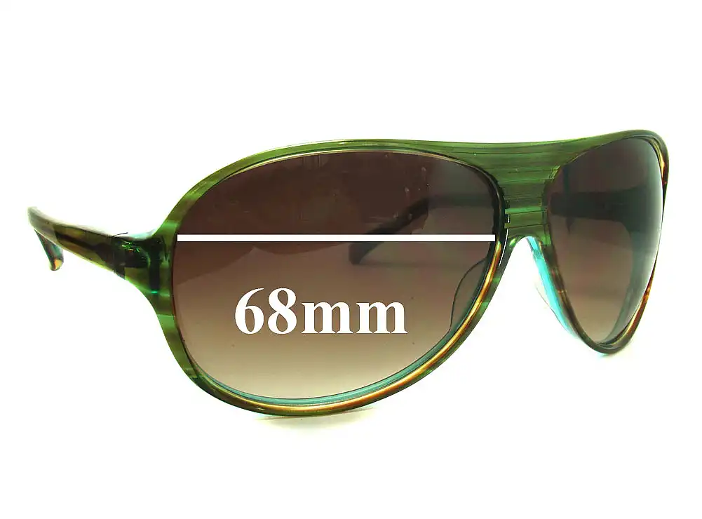 Sunglass Fix Lentes de Repuesto para Christian Roth CR14274 - 68mm Wide Sunglass Fix Lentes de Repuesto para Christian Roth CR14274 - 68mm Wide
