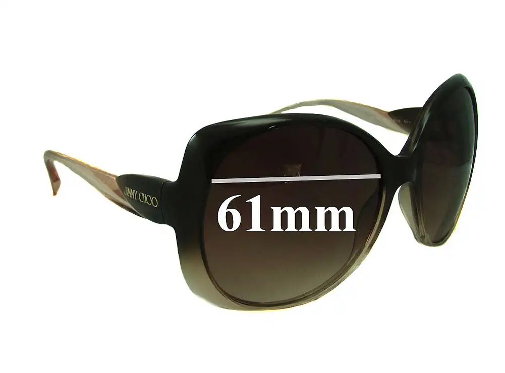 Sunglass Fix Lentes de Repuesto para Jimmy Choo Dahlia - 61mm Wide Sunglass Fix Lentes de Repuesto para Jimmy Choo Dahlia - 61mm Wide